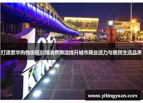 打造繁华购物街区引领消费潮流提升城市商业活力与居民生活品质